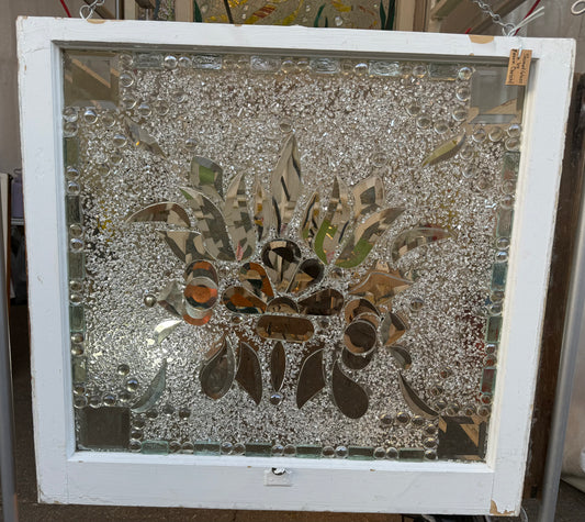 Large Handcrafted Chandelier Glass Window