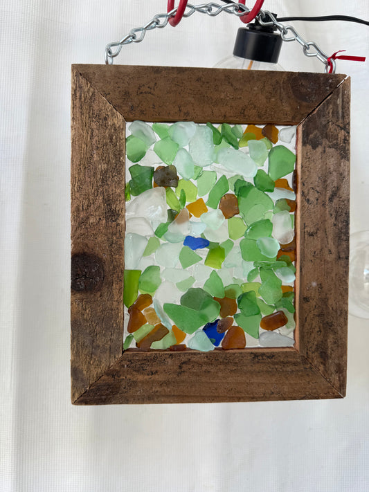 Small Handcrafted Sea Glass Window